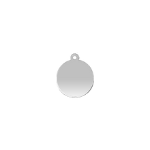 Load image into Gallery viewer, Sterling Silver Round Disc With Loop (.030&quot; thickness)
