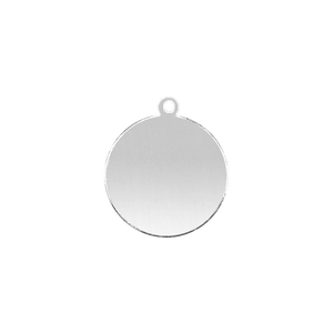 Sterling Silver Round Disc With Loop (.030" thickness)