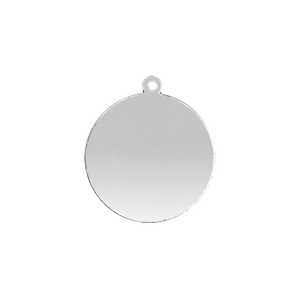 Sterling Silver Round Disc With Loop (.030" thickness)