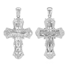 Load image into Gallery viewer, ITI NYC Ornate Crucifix Pendant in Sterling Silver
