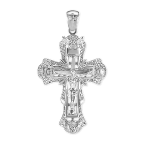 ITI NYC Ornate Crucifix Pendant in Sterling Silver