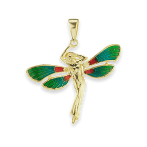 Woman with Butterfly Wings Charm (30 x 33mm)