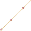 Bulk / Spooled Diamond by the Yard Cable Chain in 14K Yellow Gold (Diamond Bezel: Every 1.5")