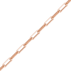 Bulk / Spooled Trace Elongated Paperclip Cable Chain in 14K Rose Gold (2.50 mm - 3.50 mm)