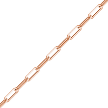 Load image into Gallery viewer, Bulk / Spooled Trace Elongated Paperclip Cable Chain in 14K Rose Gold (2.50 mm - 3.50 mm)
