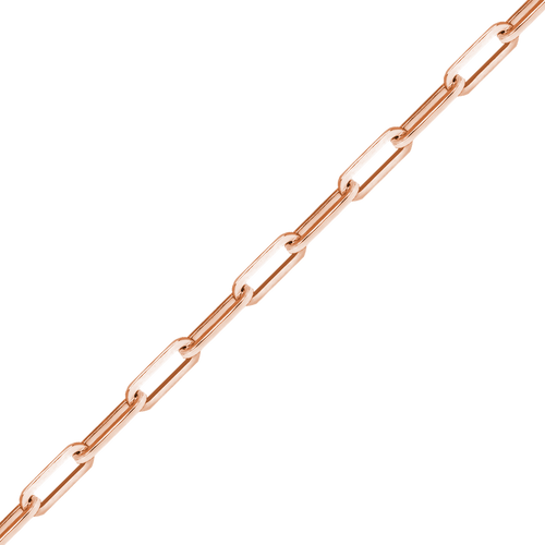 Bulk / Spooled Trace Elongated Paperclip Cable Chain in 14K & 18K Yellow Gold (1.30 mm - 7.80 mm)