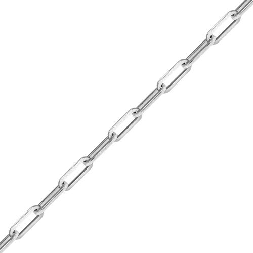 Bulk / Spooled Trace Elongated Cable Chain in Sterling Silver (2.50 mm - 7.80 mm)
