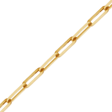 Load image into Gallery viewer, Bulk / Spooled Trace Elongated Paperclip Cable Chain in 14K &amp; 18K Yellow Gold (2.50 mm - 7.80 mm)
