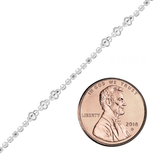 Load image into Gallery viewer, Bulk / Spooled Triple Beaded Stud Chain in Sterling Silver (1.15 mm)
