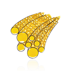 Yellow Gold-Filled Round Glitter Wire