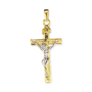 ITI NYC Classic Crucifix Pendant in 14K Gold