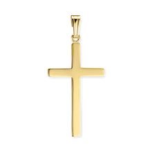 Load image into Gallery viewer, ITI NYC Plain Cross Pendant in 14K Gold
