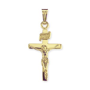 ITI NYC Classic Crucifix Pendant in 14K Gold