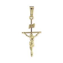Load image into Gallery viewer, ITI NYC Classic Crucifix Pendant in 14K Gold
