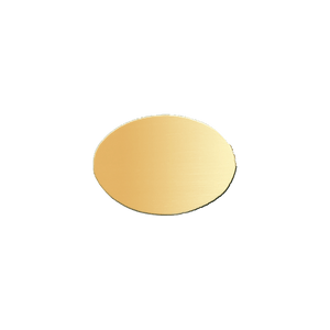 14K Yellow Gold Oval Disc (.025" thickness)