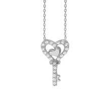 Load image into Gallery viewer, Key Necklace in Sterling Silver (20 x 11mm)

