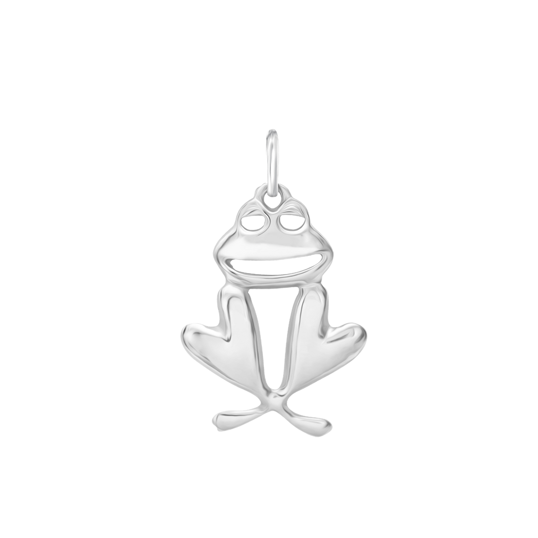 Smiling Frog Charm (27 x 17mm)