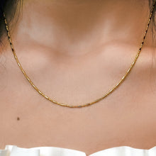 Load image into Gallery viewer, Atlantic Ave. Alternating Bead Chain Necklace in 14K Yellow Gold
