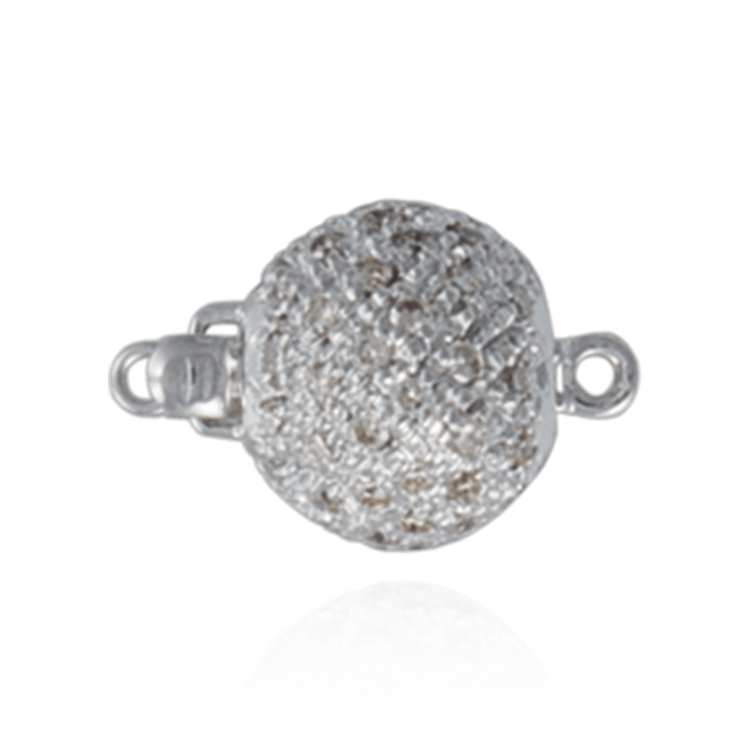 ITI NYC Bead Pearl Clasps with Stardust Diamonds (11 mm)
