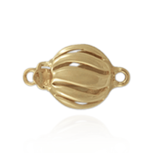 ITI NYC Bead Pearl Clasp with Swirl Design (13 mm)