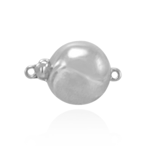 ITI NYC Bead Pearl Clasp with Diamond Cut Surface (12 mm)