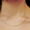 Flatbush Fancy Bead Chain Necklace in 14K Yellow Gold