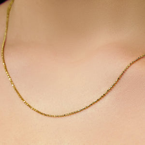 Broadway Bead Chain Necklace in 14K Yellow Gold