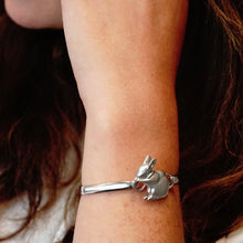 Load image into Gallery viewer, Rabbit Bracelet Top in Sterling Silver (27 x 25mm)
