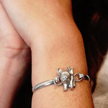 Load image into Gallery viewer, Pig Bracelet Top in Sterling Silver (29 x 25mm)

