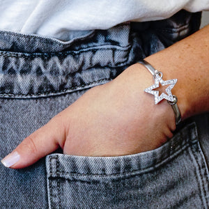 Star Bracelet Top in Sterling Silver (30 x 27mm)