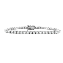 Load image into Gallery viewer, Tennis Bracelet with CZ in Sterling Silver
