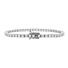 Load image into Gallery viewer, Tennis Bracelet with CZ in Sterling Silver
