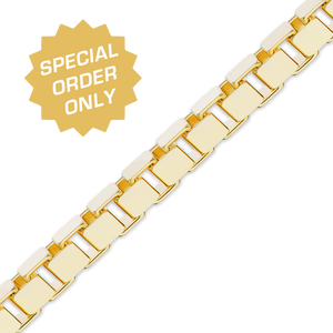 Special Order Only: Bulk / Spooled Venetian Box Chain in Gold