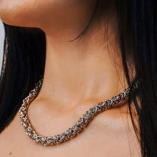 Load image into Gallery viewer, Bond St. Byzantine Chain Necklace in Sterling Silver
