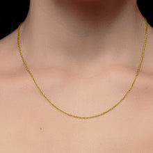 Load image into Gallery viewer, Manhattan Rope Chain Necklace in 14K Yellow Gold
