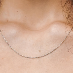 Manhattan Rope Chain Necklace in 14K White Gold