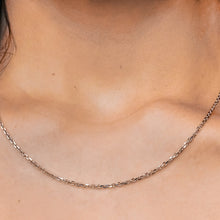 Load image into Gallery viewer, Delancey St. Diamond Cut Cable Chain Necklace in Sterling Silver
