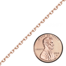 Load image into Gallery viewer, Special Order Only: Bulk / Spooled Diamond Cut Round Cable Chain in Gold
