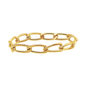 East Bowery Chain Ring in Gold Filled