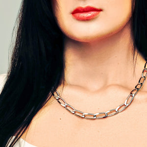 East Bowery Curb Chain Necklace in Sterling Silver