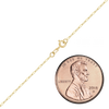 Flat Christopher St. Cable Anklet in 14K Yellow Gold