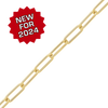 Bulk / Spooled Elongated Chain in 14K Gold-Filled (3.50 mm)