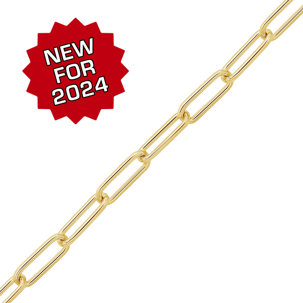 Bulk / Spooled Elongated Chain in 14K Gold-Filled (3.50 mm)