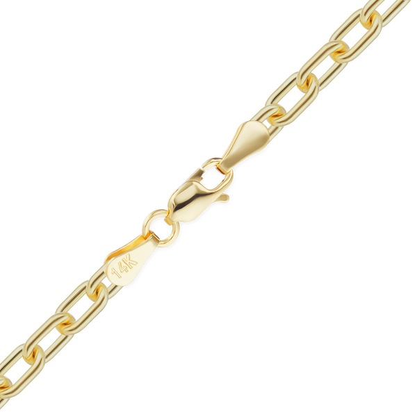 Christopher St. Cable Anklet in 14K Yellow Gold