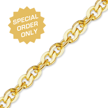 Load image into Gallery viewer, Special Order Only: Bulk / Spooled Flat Twisted Cable (Singapore) Chain in Gold
