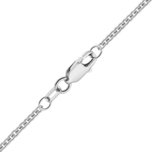Chelsea Cable Anklet in 18K White Gold