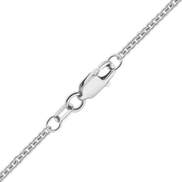 Chelsea Cable Anklet in 18K White Gold