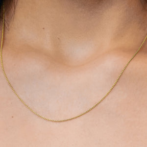 Chelsea Cable Chain Necklace in 14K & 18K Yellow Gold