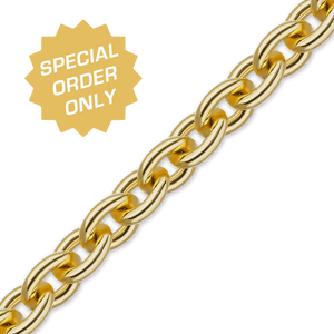 Special Order Only: Bulk / Spooled Heavy Round Cable Chain in Gold