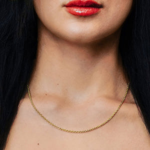 Chelsea Cable Chain Necklace in 14K & 18K Yellow Gold